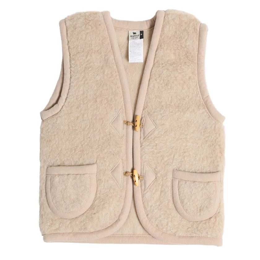 Alwero Bodywarmer kind van wol – Alpen junior English tea