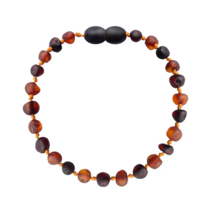 Amberos Barnsteen armband kind cognac – cherry – unpolished