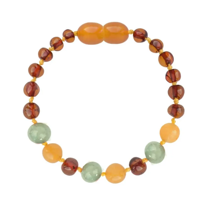 Amberos Barnsteen armband dames aventurijn – jade
