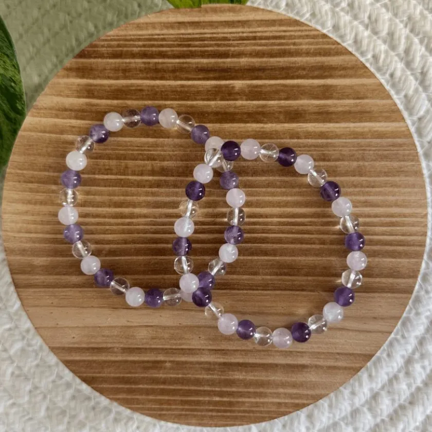 Baby Natura Gouden Driehoek kogelarmband 6mm dames