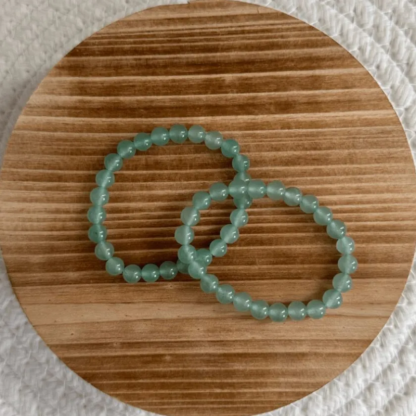 Baby Natura Groene Aventurijn kogelarmband 6mm kind