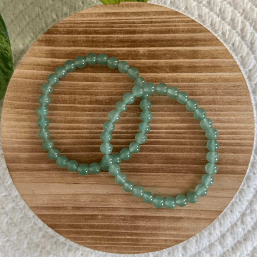 Baby Natura Groene Aventurijn kogelarmband 6mm dames