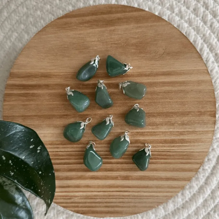 Baby Natura Groene Aventurijn edelsteen hanger – Geluk & Balans