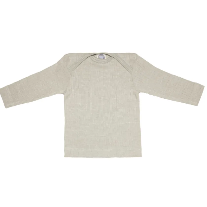 Cosilana Longsleeve wol zijde katoen baby grijs