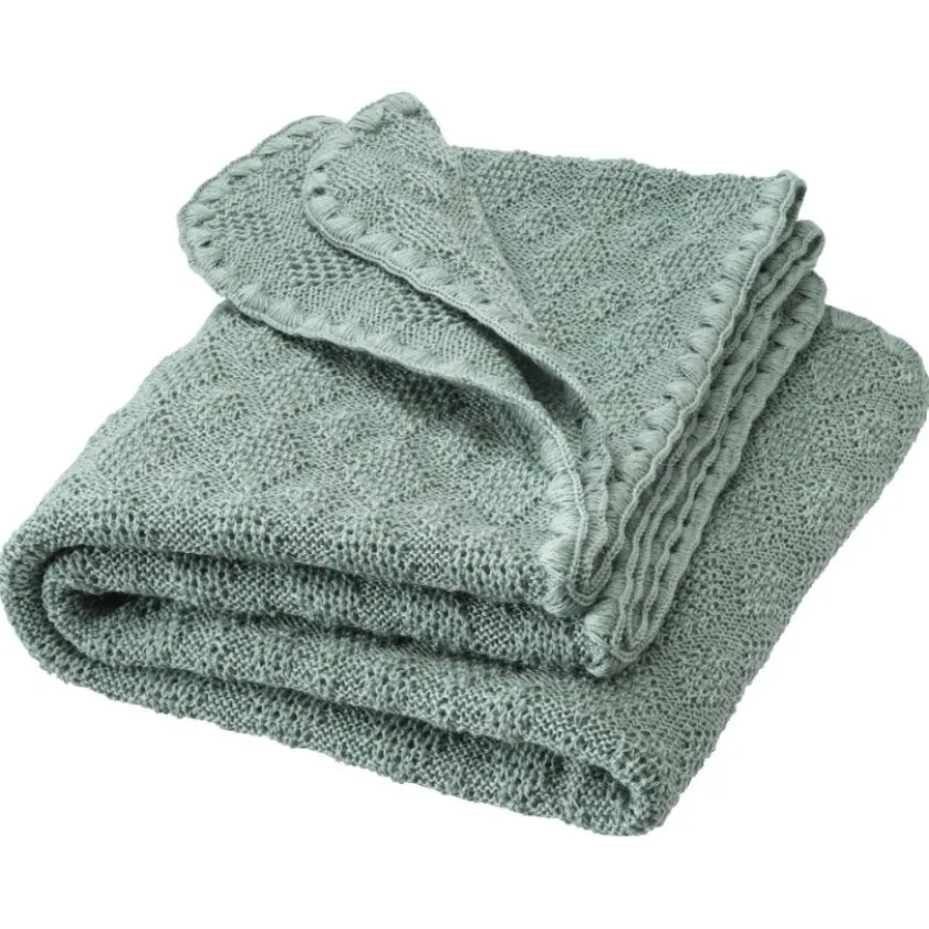 Disana Baby deken wol gebreid Jade