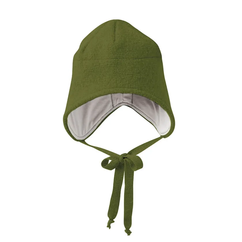 Disana Strikmutsje gekookte wol olijf