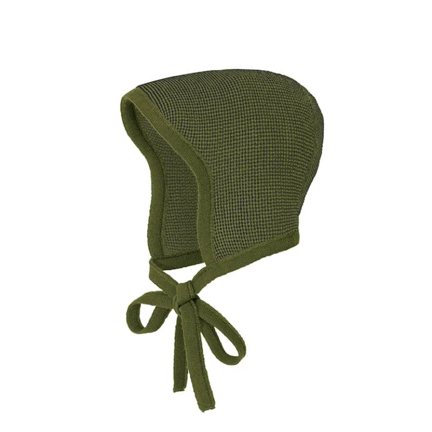 Disana Strikmutsje wol olijf antraciet