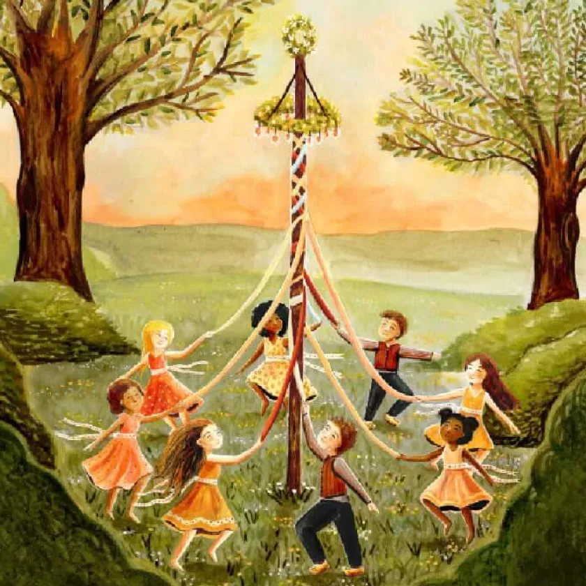 Esther Bennink Toverplaat Dansen rond de meiboom