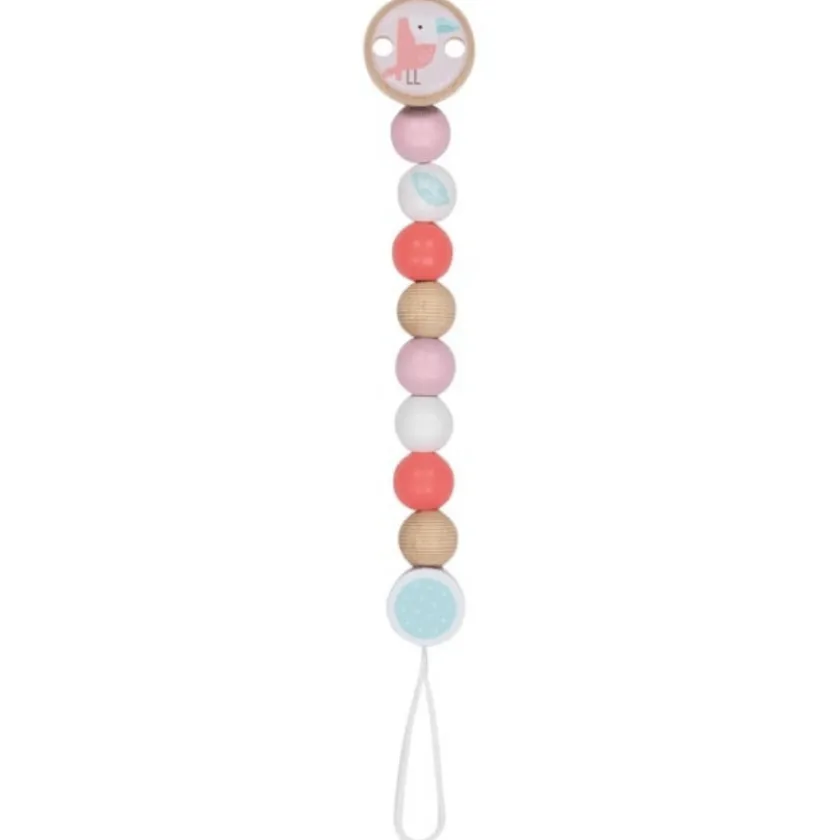 Goki Houten speenkoord Papegaai