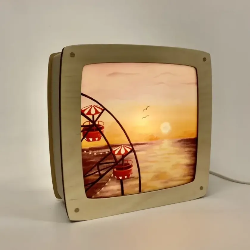 Hannah Illustreert Toverplaat Seaside Ferris Wheel