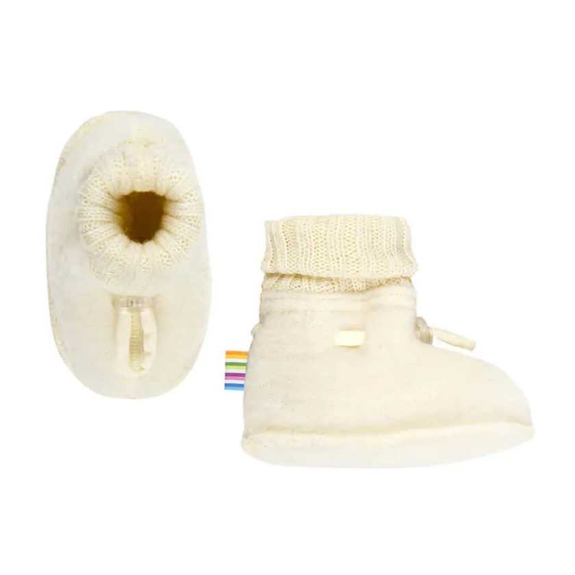 Joha Baby slofjes wolfleece – ecru