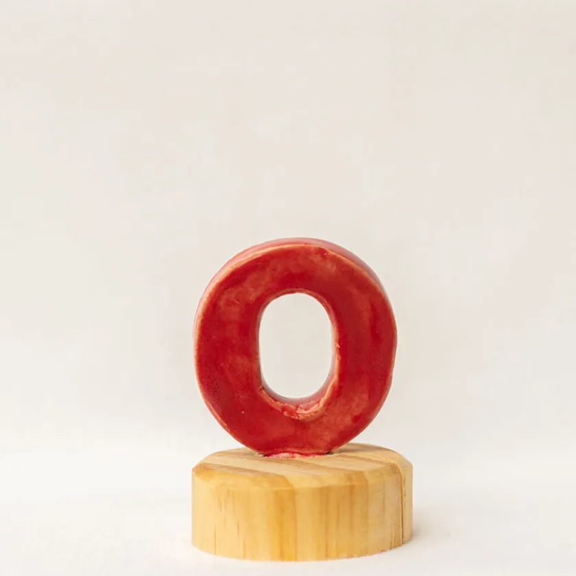 Klein dappertje Cijfer 0 steker