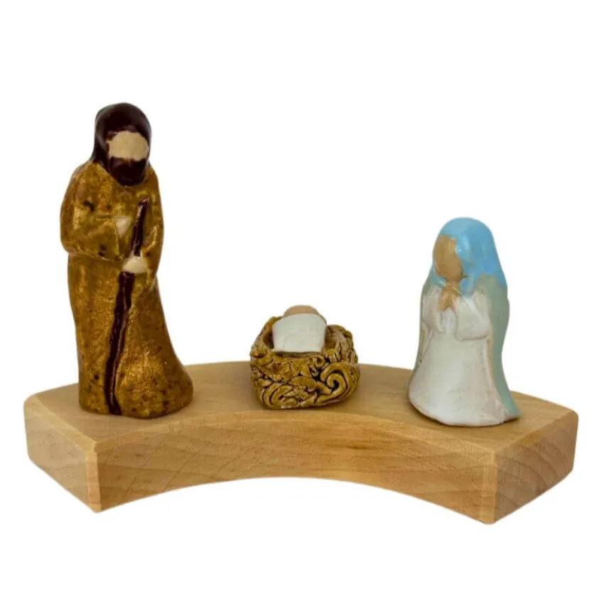 Klein dappertje Kerststal set basis stekers