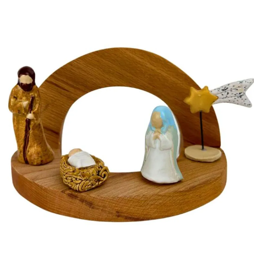 Klein dappertje Kerststal set deluxe stekers