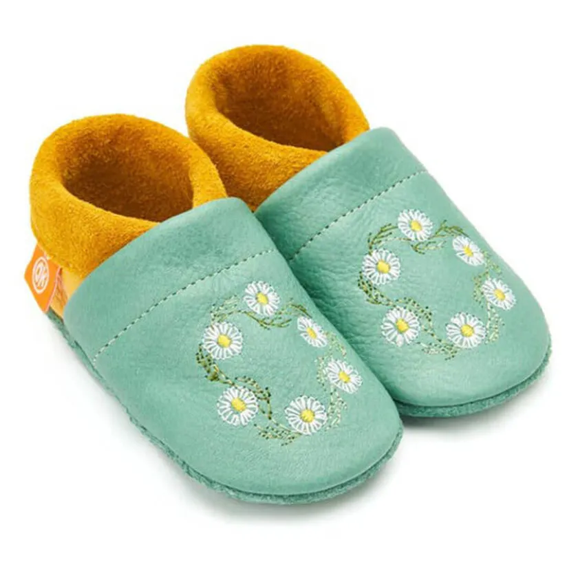 Orangenkinder Leren babyslofjes Bella het madeliefje