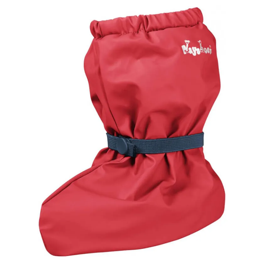 Playshoes Regenoverschoen met fleecevoering rood