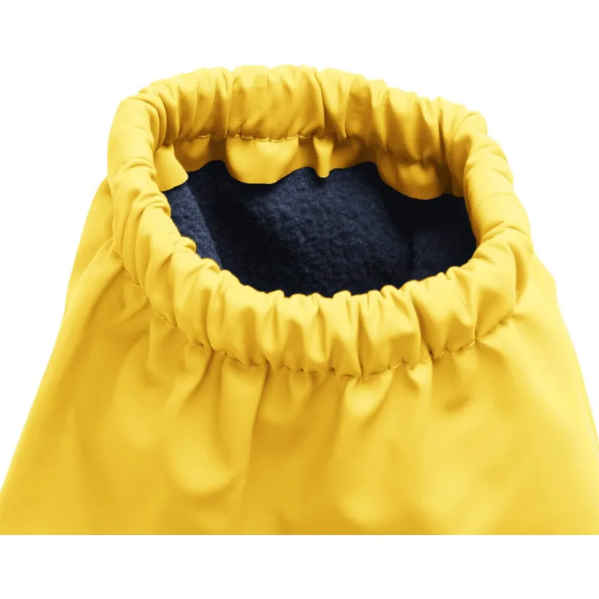 Playshoes Regenoverschoen met fleecevoering geel